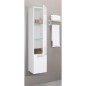 Colonne série MAA 2 portes blanc brillant charniere droite 350x1585x370mm