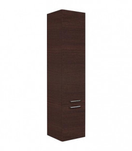 Armoire haute Serie MAA 2 portes chene foncé ouverture gauche lxHxP 350x1585x370 mm