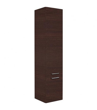 Armoire haute Serie MAA 2 portes chene foncé ouverture gauche lxHxP 350x1585x370 mm