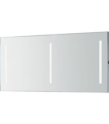 Miroir Orkla avec rampes LED 3 rampes de 9,6 W 1400x662 mm