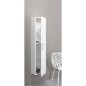 meuble haut série MAA 1 porte blanc brillant, ouverture à droite lxHxP 350x1500x208mm