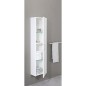 Armoire haute serie MAA 1 porte, anthracite mat, butée à gauche, 386x1500x206mm