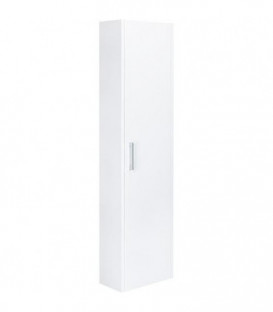 armoire haute MAA, 1 porte blanc brillant, butée à gauche 386x1500x206mm