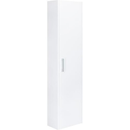 armoire haute MAA, 1 porte blanc brillant, butée à gauche 386x1500x206mm