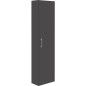 armoire haute MAA 1 porte anthracite brillant, butée à gauche 386x1500x206mm