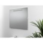 Miroir avec eclairage dans cache, tube LED 10 Watt 900x720mm