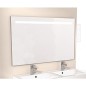 Miroir avec eclairage dans le cache, tubes LED 10W 1200x720mm