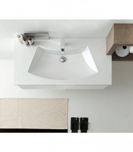 Meuble salle de bain ENOVI Serie MBH blanc brillant