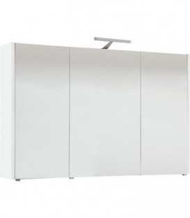 Armoire a glace avec éclairage blanc brillant et 3 portes 1050x750x188 mm