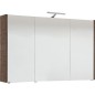 Armoire à glace avec eclairage Meleze marron clair - 3 portes 1050x750x188mm