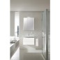 Kit de meubles de bain EOLA blanc mat, largeur 700mm 2 tiroirs