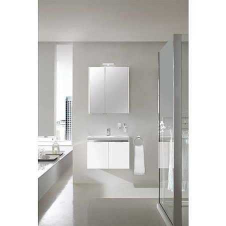 Ensemble salle de bain EOLA blanc brillant largeur 700 mm