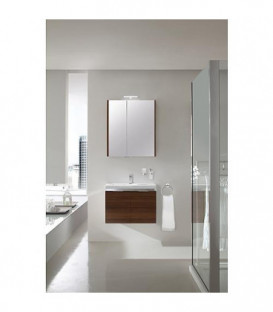 Ensemble salle de bain EOLA meleze marron largeur 700 mm