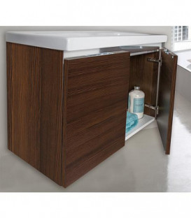 Ensemble salle de bain EOLA meleze marron largeur 700 mm