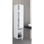 colonne serie MBH 2 portes anthracite mat, butée à gauche 350x1655x370mm