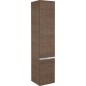 armoire haute, MBH, 2 portes tranche marron, butée à gauche 350x1655x370mm