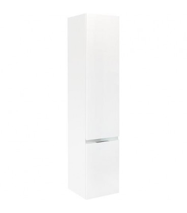 armoire haute MBH 2 portes blanc brillant, butée à gauche 350x1655x370mm