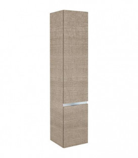 armoire haute MBH 2 portes tranche écru, butée à droite 350x1655x370mm