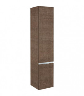 armoire haute MBH 2 portes tranche marron ,butée à droite 350x1655x370mm