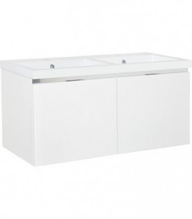 Meuble sous vasque + vasque EPIC blanc mat 2 tiroirs 1210x580x510mm