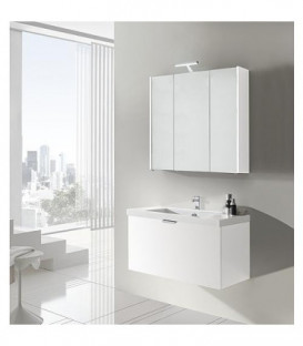 kit de meuble de bain serie MBF blanc mat 1 tiroir largeur 860mm