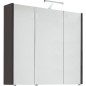 Armoire a glace avec éclairage ext. anthracite brillant 3 portes 850x750x188mm