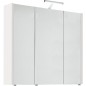 Armoire á glace avec luminaire blanc mat, 3 portes 850x750x188mm