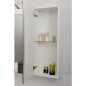 Armoire á glace avec luminaire blanc mat, 3 portes 850x750x188mm