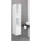 Armoire, blanc brillant MBF 2 portes, butée à droite 350x1625x370 mm