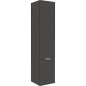 Armoire anthracite brillant MBF 2 portes, butée à gauche 350x1625x370 mm