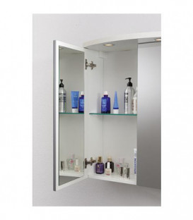 armoire a glace avec eclairage blanc brillant,2 portes 700 x 798 x 205 /340 mm