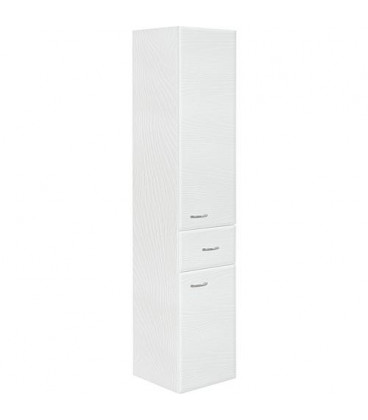 Armoire haute Serie MAC 2 portes 1 tiroir decor blanc ouverture gauche lxHxP 300x1440x320 mm