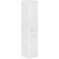 Armoire haute Serie MAC 2 portes 1 tiroir decor blanc ouverture gauche lxHxP 300x1440x320 mm