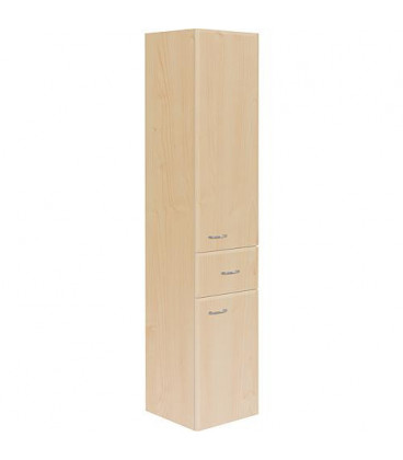 Armoire haute Serie MAC 2 portes 1 tiroir, decor poire,ouverture droite lxHxP 300x1440x320 mm