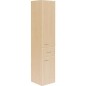 Armoire haute Serie MAC 2 portes 1 tiroir, decor poire,ouverture droite lxHxP 300x1440x320 mm