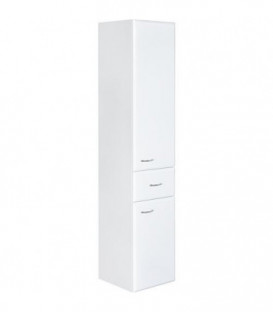 Meuble haut Serie MAC 2 portes 1 tiroir blanc brillant ouverture droit lxHxP 300x1440x320 mm