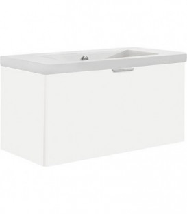 meuble sous vasque + vasque EPIL blanc mat, 1 tiroir 860x550x510mm