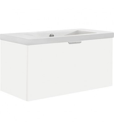 meuble sous vasque + vasque EPIL blanc mat, 1 tiroir 860x550x510mm