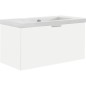 meuble sous vasque + vasque EPIL blanc mat, 1 tiroir 860x550x510mm