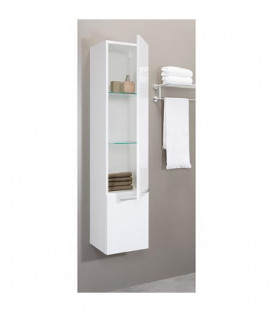 Armoire haute serie MAA 2 portes, blanc mat, butée à gauche, 350x1585x370mm