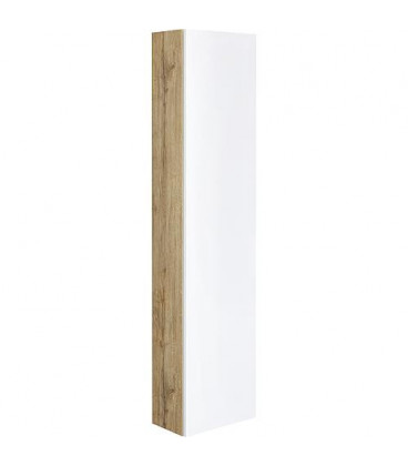 Colonne série MAF 1 porte blanc mat/ Asteiche réversible 350x1500x208mm