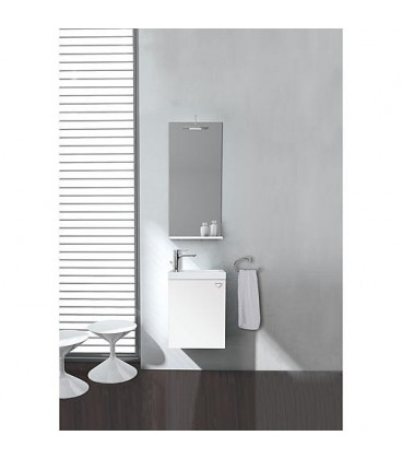 Kit meuble salle de bain ELYP série MAU blanc mat