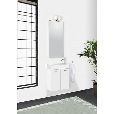 Kit meuble salle de bain ENISAR série MAS blanc mat