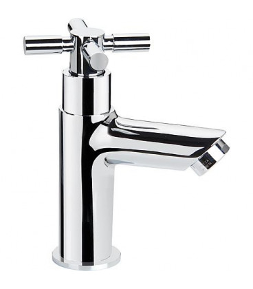 Robinet simple eau froide Comi chromé saillie 77mm