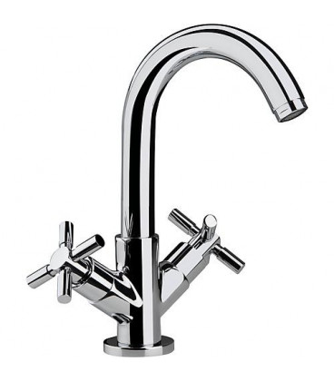 Mélangeur de lavabo Comi avec écoulement, Saillie 138 mm