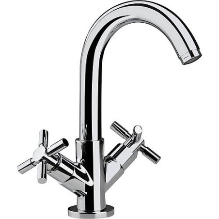 Mélangeur de lavabo Comi avec écoulement, Saillie 138 mm