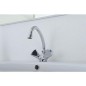 Mitigeur lavabo 2 poignées ETOU chromé chainette escamotable saillie 134 mm