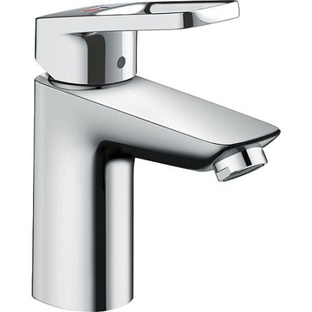 Mitigeur lavabo Hangrohe Logis Loop 100, chrome avec Cartouche C3, NF