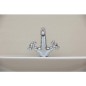 Melangeur de lavabo 2 poignées (RETRO) - bonde vidage Clicker saillie 130 mm - chromé