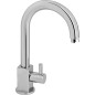 Robinet Salsa eau froide bec haut, entraxe 125mm chrome